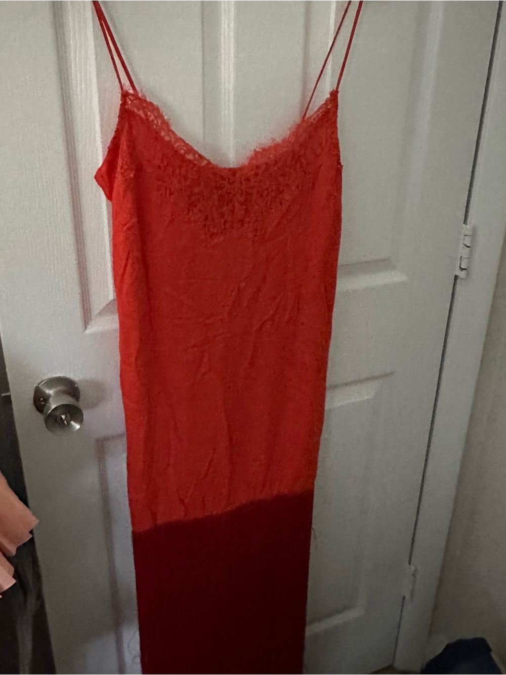 Red Fringe Maxi Dress